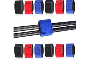 Bikasun Scratch pour Canne à pêche, Sangle Scratch Velcro, Elastique Peche Housse Canne a Peche, idéal pour Maintenir Vos brins de Cannes Ensemble
