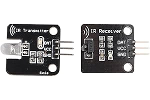 HALJIA modulo sensore 38 kHz infrarossi IR Ricevitore Digitale con Kit modulo trasmettitore Compatibile con Arduino