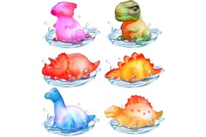 ‎EUCOCO EUCOCO Baby Badespielzeug Set, Mehrfarbige Leuchtende Dinosaurier/Delfine Badewannen Geschenke