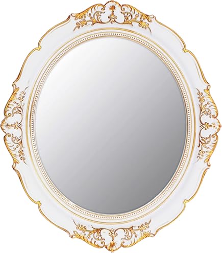 Miroir Suspendu Au Plafond, Miroir De Salle De Bain Rectangulaire Arrondi Pour Mur, Maison Ou Hôtel, Miroir Décoratif Avec Cadre En Métal Et Flèche, Miroir De Maquillage En Verre Flottant ( Size