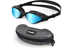 Trusiel Swimming Goggles,Swim Goggles Anti Fog Anti UV No Leaking Comfortable Adult Men Women Youth