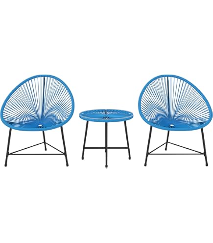 Salon De Jardin 2 Personnes GIANTEX - 2 Chaises à Bascule + Table Basse En Verre, Tissu Respirant, Réglable, Marron