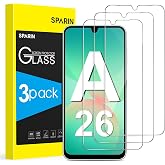 SPARIN Panzer Schutz Glas für Samsung Galaxy A26 5G, 3 Stück | Schutzfolie für Samsung A26, 9H Gehärtete Glas Displayschutz, 