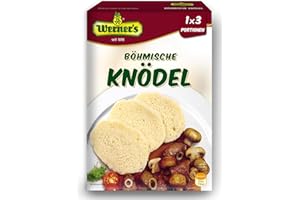 ‎WERNER'S Werner´s Böhmische Knödel 3 Portionen, 8 Packungen pro Karton, Ohne Konservierungs- und Farbstoffe, ohne Geschmacksverstärker