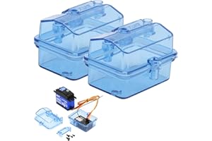 YUUGAA Récepteur RC, 2 Ensembles RC Récepteur Récepteur Radio Protecteur Récepteur Étanche Boîte pour RC Voiture Bateau