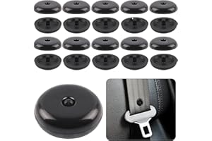 VBGURR 10 Paar Gurtstopper Auto,Universal Sicherheitsgurt Stopper Set,Schwarz Kunststoff Autogurt-Schnallenhalter,Rutschfeste Autogurt Clip für Auto und SUV