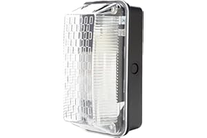 Powermaster S6354 Rectangular Bulkhead Light, 100 W, Black