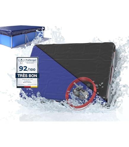 AUIHD - Bâche De Protection Pour Piscine Tubulaire Rectangulaire, Bâche à Bulles Pour Piscine Tubulaire Rectangulaire Bache A Bulles Piscines Tubulaires Bleu 260170cm 87082 B