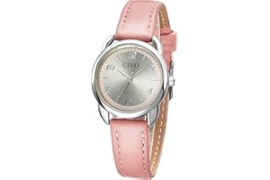 CIVO Orologio Donna Quarzo Analogico Pelle Orologi Donna Impermeabile Elegante Design Casual Orologio da Donna Ragazze
