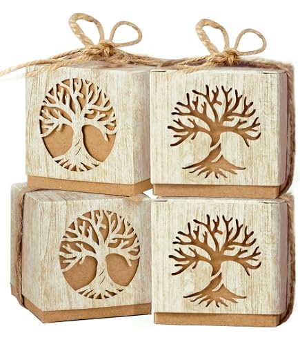 20 Sachets Arbre De Vie - Bonbonnières Pour Mariage, Baptême, Communion - Pendentifs Inclus