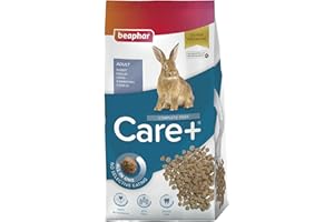 BEAPHAR Care+ królik karma dla królików z alfalfą z łąki górskiej | wspomaga zdrowy pęk zębów | niska zawartość tłuszczu | torebka 5 kg