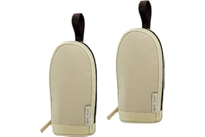 JOFOL BABE Flaschentasche, Muttermilch-Kühltasche für Reisen, Babyflaschen-Kühltasche, Flaschentasche, Muttermilch-Kühltasche, isolierte Flaschentasche (Zwei Stücke, Beige)