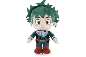 Barrado Peluche dei Personaggi di My Hero Academia - 28cm - Deku, Bakugo, Todoroki - Qualità Super Soft (Deku)