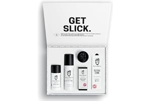 Slick Gorilla Full Styling Hårstyling Set, 5 Produkter | Set med puder 20 g, Lightwork 70 g, Cream Styler 100 ml, saltvattenspray 200 ml och texturkam.