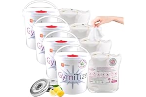 GymiTize Gym Wipes Alcohol Free, Antibacterial, Antiviral Surface Wipes, Anti Bac, Kills: 99.99% of Germs & Bacteria, Norovirus, Flu Virus, and MRSA, (4 Bucket 4 Refill)