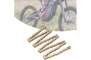 Runfarr Dirt Bike Drive Chain,106 Link Motorcycle Drive Chain Connecting Link Standard Roller Chain for Sur-Ron Light Bee S/X