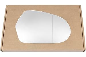 Less4spares Wing Mirror Glass Right Compatible with Audi A6 2011-2018 STICK-ON Driver Off Side with Blind Spot