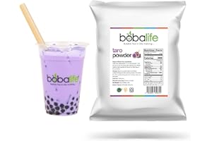 BOBALIFE BUBBLE TEA IN THE MAKING Bobalife Taro Bubble Tea Powder (1kg) | 20-30 Servings (Variable Serving Size) | Premium & Authentic Ingredients | Vegan & Gluten Free