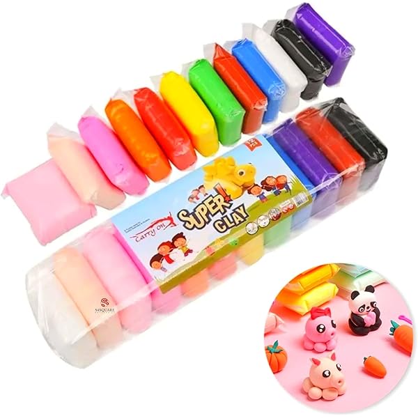 XINZEYUAN Air Dry Clay Set, Super Light Colorful Modeling Clay