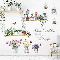 DECOWALL DS-8052 Eucalyptus Vines Wall Stickers For Living Room Bedroom...