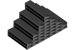 PATIKIL Agrafes pour Agrafeuse, 2 Paquets d'Agrafes Standard 26/6 de 1/4 Pouce pour Fournitures de Bureau, Noir.