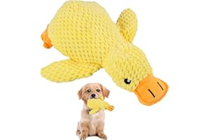 sofun Canard Anti-Stress en Peluche pour Chien – Jouet à Sifflement Jaune Petite Taille, Jouet en Pluche pour Chiots & Chiens Petits, Apaisant & Interactive