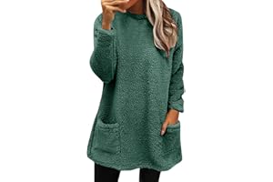 FANNYFUNY Felpa Pesante Donna Felpa Calda Donna Tuta Donna Pile Invernale Caldo Felpa Teddy Felpa Pile Donna Invernale Felpa Casa Donna Pile Orsetto Donna