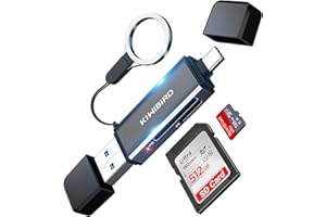 KiWiBiRD Lettore di Schede USB C, Adattatore Scheda Micro SD a USB Tipo C 3.0 OTG per Schede SDHC SDXC Micro SDXC UHS-I Compatibile con MacBook Air, MacBook Pro, iPad Pro Air, Mac, Galaxy S22/S23