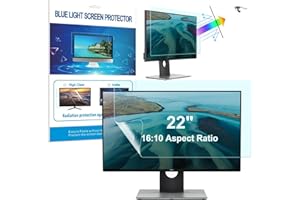 HaruYo Protection D'écran Premium pour Ordinateur/Moniteur 22 Pouce 16:9, HD Anti-Lumière Bleu Filtre de Protection, Anti-Reflet Film Mat Protector pour Moniteur 22" 16:10 (475 * 297.5mm)