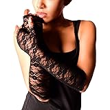 Arunta®, polsini in pizzo da donna, colore Nero