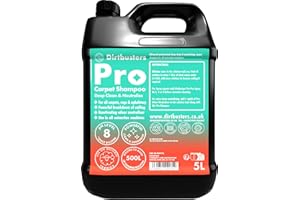 Dirtbusters Pro Carpet Cleaner Shampoo (5L) Deep Clean & Neutralise Powerful Professional Standard Cleaning Solution With Odour Neutraliser, For All Carpet Cleaner Machines