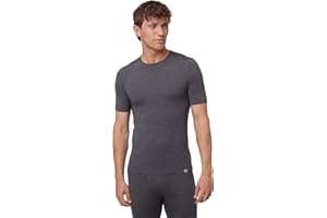 DANISH ENDURANCE Koszulka Termoaktywna z Wełny Merino z Krótkim Rękawem, Ciepła Podkoszulka Premium dla Mężczyzn, Oddychająca i Odprowadzająca Wilgoć