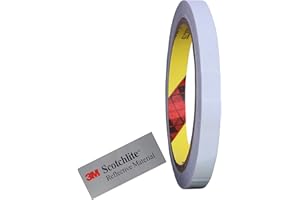 INDIAN STORE 24 3M 610C - Nastro riflettente riflettente di sicurezza, impermeabile, 10 mm x 10 m