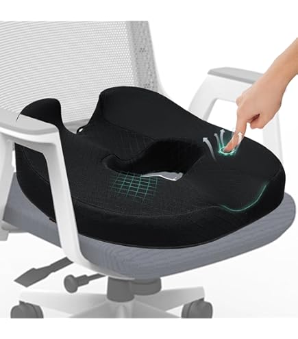 Zitkussen Ergonomische Bureaustoel Comfortabel Zitten Op Kantoor En Thuis Ontlasting Voor Rug Stuitbeen Perfect Stoelkussen Co Premium Memory Foam Stuitbeenkussen Dynmc You 663059868