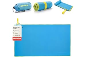 ‎METEOR Ręcznik z Mikrofibry Szybkoschnący Szybkoschnacy Chłonny Kompaktowy Lekki Idealny na Siłownię Basen Fitness Pływanie Podróże Kemping Plaża Joga Kąpiel Prysznic Suchy Dzieci Mężczyźni Kobiety
