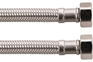 Sanitop-Wingenroth Tubo per rubinetto per il collegamento di un rubinetto, 1/2 pollici x 1/2 pollici x 300 mm, tubo flessibile, tubo di collegamento, tubo di collegamento, raccordo | 19388 7