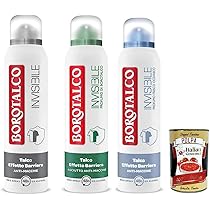 Borotalco Unsichtbares Roll-on Deo – Alkoholfrei, Mit Talkum-Barriere, 48h Schutz + Italian Gourmet Tomatenpolpa 400g