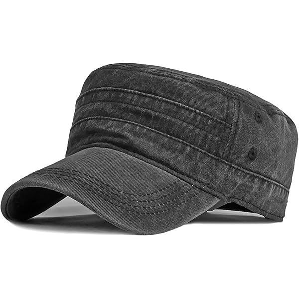 Blackwater Military Denim Cap - Vintage Washed Denim Hut Verstellbar