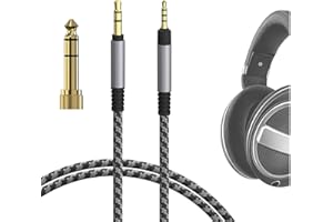 GEEKRIA Audio Cable Compatible with Sennheiser HD 620S/599SE/598/598SE/560S/400PRO/579/569/550/505, 1/8" (3.5mm) to 2.5mm Braided Nylon Replacement Cord (4ft / 1.2 m)