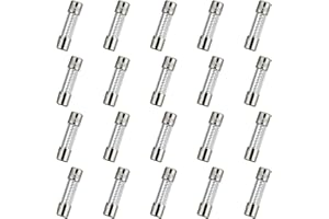 HUAREW T10AL250V 20 piezas 5x20mm fusible de vidrio de soplado lenta 10A 250V 0,2 x 0,78 pulgadas fusible de retardo de tiempo