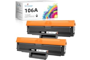 Q-image 106A Cartucce di toner Sostituzione per HP 106A W1106A Cartuccia Toner per Laser 107w 107a 107r per MFP 137fnw 137fwg 135a 135r 135w 135wg (Nero, 2-Pack)