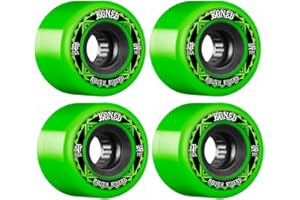 BONES BEARINGS Bones Ruedas ATF Rough Riders Runners monopatín, Unisex, Verde, 56 mm