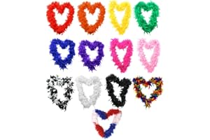 I LOVE FANCY DRESS 1 x boas en plumes Boa 65 g pour enterrement de vie de jeune fille - 10 couleurs - Plumes brutes des années 1920 (vert)