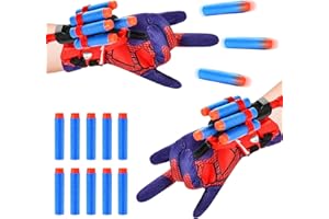 LIVESTN 2 Set Kids Spider Hero Handschuhe, Spider Launcher Handschuh, Held Launcher Handgelenk Spielzeug Set Launcher-Handschuhe für Spider-Man Cosplay Handschuh Lustiges Lernspielzeug für Kinder (B)