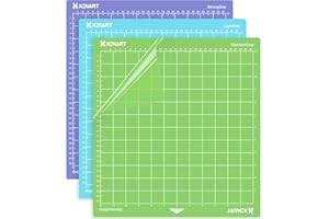 XINART Schneidematte für Cricut: 3 Stück Vielzahl Schneidematte 30,5x30,5 für Cricut Maker 3/Maker/Explore 3/Air 2/Air/One, Ersatz Schneidematte für Kunst und Bastelprojekte (Blau Grün Lila)