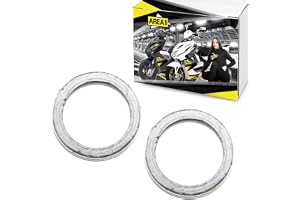 Avgastätning avgasrör krökning tätning för 50 cc 2-takts motorskoter (2 stycken (30 x 23 x 4))