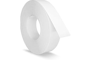UNMAR White Melamine Edge Banding 40 mm x 15 m - Pre Glued Strong Adhesive, Easy Application - Flexible and Durable White Edging Tape