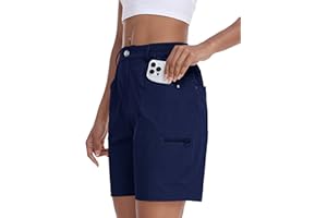 MoFiz Pantaloncini Donna Cargo Shorts Estivi Pantaloni Corti Trekking Shorts Sportivo Leggero Escursionismo con Tasche
