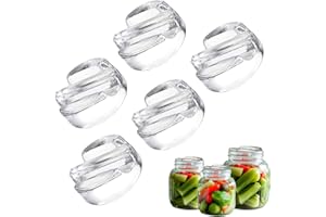 LPAMABA 5 Piezas φ7cm Pesos de Fermentación Pesos de Vidrio de Fermentación Piedras de Pesaje para Fermentar Para chucrut kimchi kéfir encurtidos pepinos, etc. (7 * 3cm)