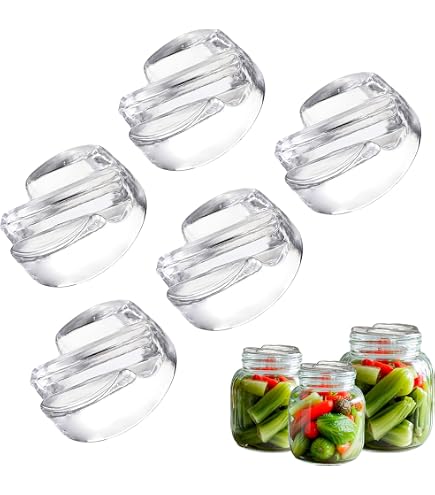 Kit Fermentation Maison : 2 Bocaux En Verre De 1L Avec Couvercles à Joint D'eau Et Poids - Pour Choucroute, Kimchi, Légumes